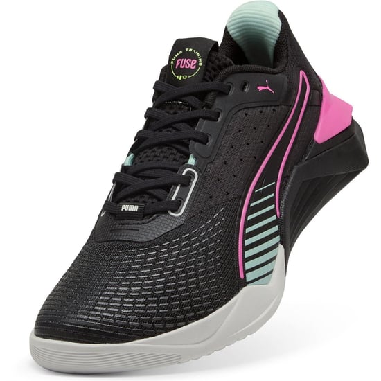Women's Puma Hybrid Training Shoes in Black-Pinkpi - Image 6