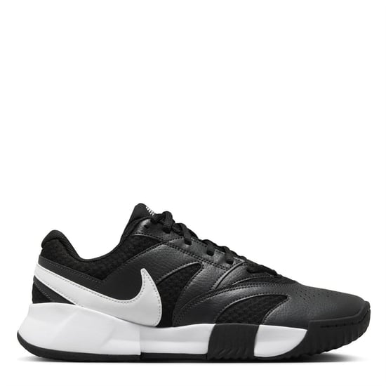 Women's Nike W Court Lite 4 in Black/White-Ant - Image 1