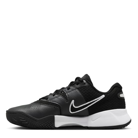 Women's Nike W Court Lite 4 in Black/White-Ant - Image 2