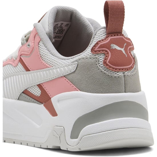 Girls Puma Kids Trinity Low Top Trainers in FthrGryGrychPnk - Image 5