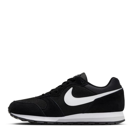 Women's Nike Md Runner 2 in Black/White-Wol - Image 2