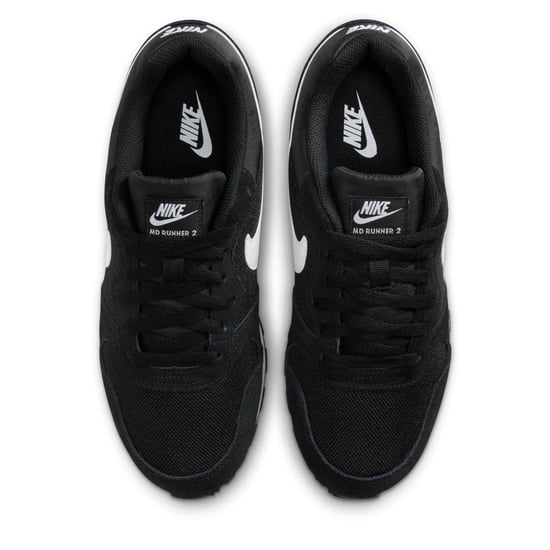 Women's Nike Md Runner 2 in Black/White-Wol - Image 5