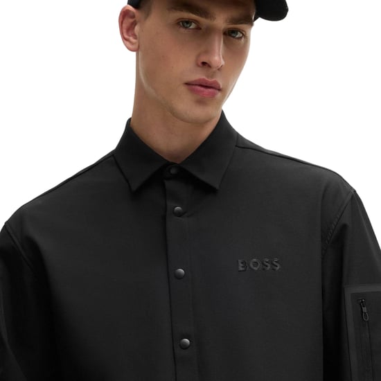 Boss Heren B Lite Snap Langsleeve Overhemd (Zwart) - Image 3