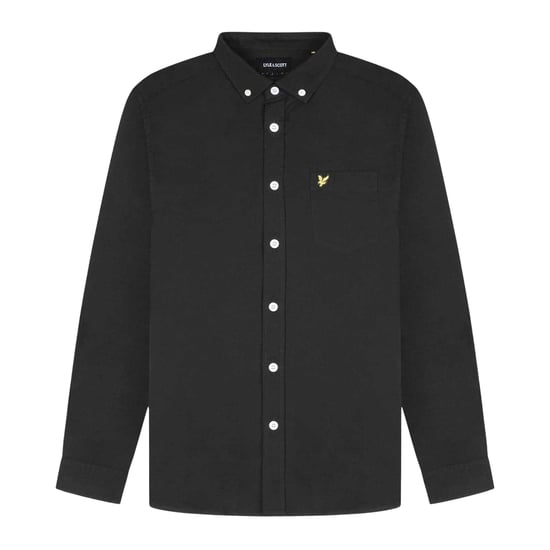 Lyle & Scott Heren Geborduurd Logo Oxford Overhemd (Zwart) - Image 2