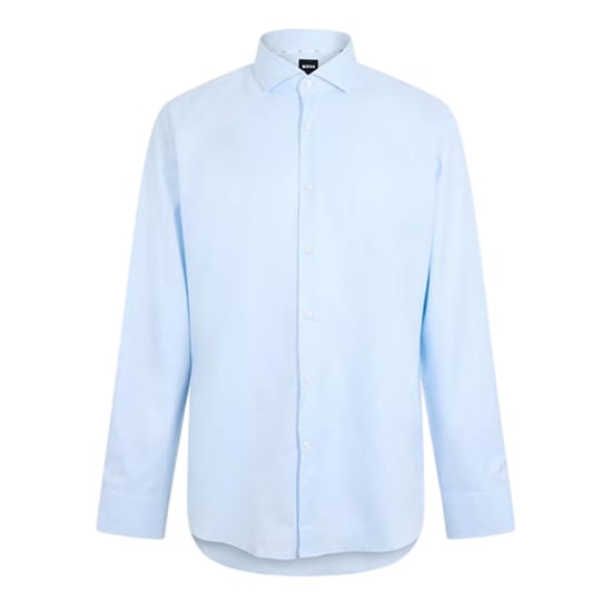 Boss Mens Joe Oxford Spread Collar Long-Sleeved Formal Shirt (Blue) - Image 2