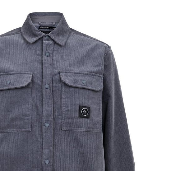 Marshall Artist Heren Corduroy Overhemd (Houtskool) - Image 3