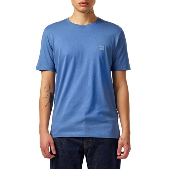 Boss Mens Orange Premium Cotton T-Shirt (Blue) - Image 2