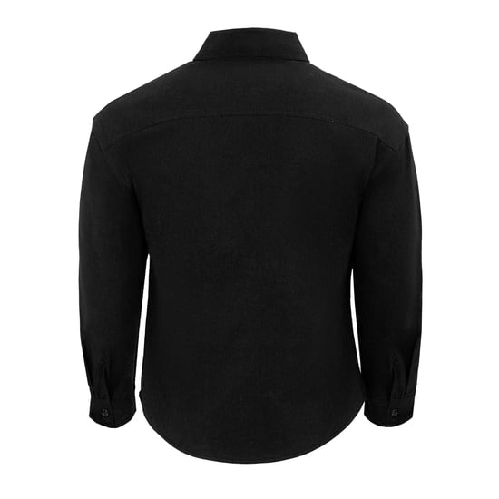 Firetrap Heren-shirt met logo, dik, met lange mouwen (Zwart) - Image 2