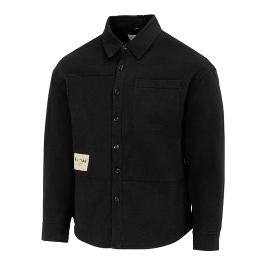Firetrap Heren-shirt met logo, dik, met lange mouwen (Zwart) - Image 3