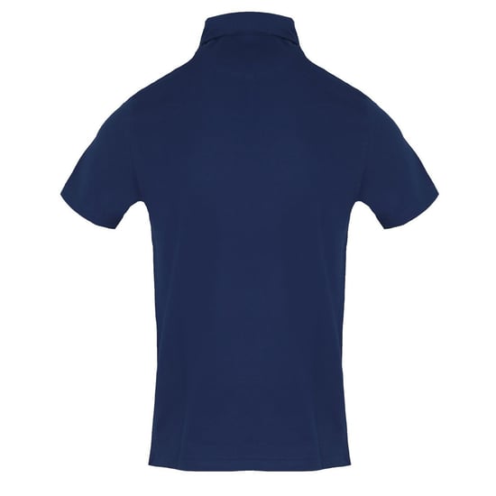 Aquascutum Mens Collared Short-Sleeved Polo Shirt (Navy) - Image 2