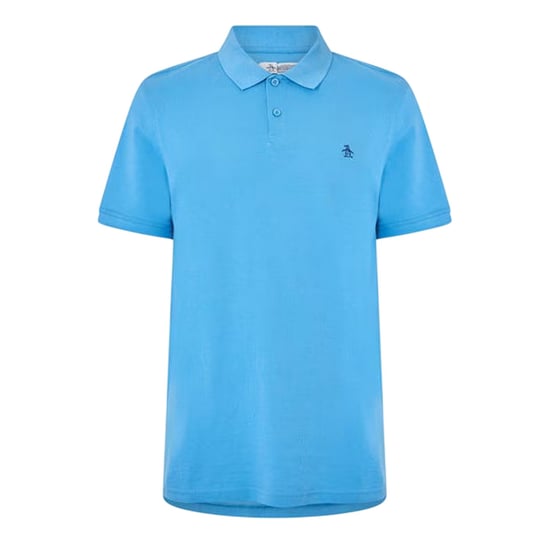 Original Penguin Polotröja med broderad logotyp för herrar (Parisblått) - Image 1