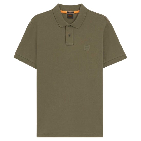 Boss Mannen Passagier Box Logo Poloshirt (Groen) - Image 1