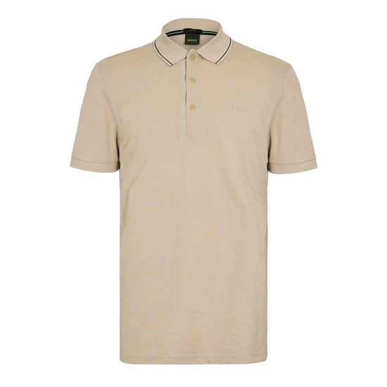 Boss Heren Paule 4 Poloshirt (Licht Beige) - Image 1