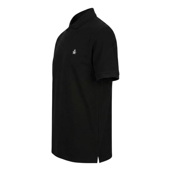 Original Penguin Polotröja med broderad logotyp för herrar (Svart) - Image 3