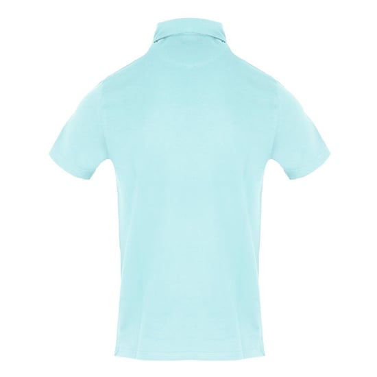 Aquascutum Mens Collared Short-Sleeved Polo Shirt (Sky Blue) - Image 2