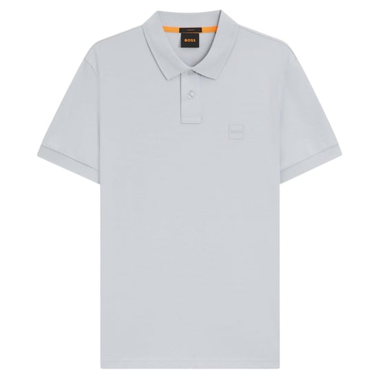 Boss Mannen Passenger Box Logo Polo Shirt (Lichtgrijs) - Image 1