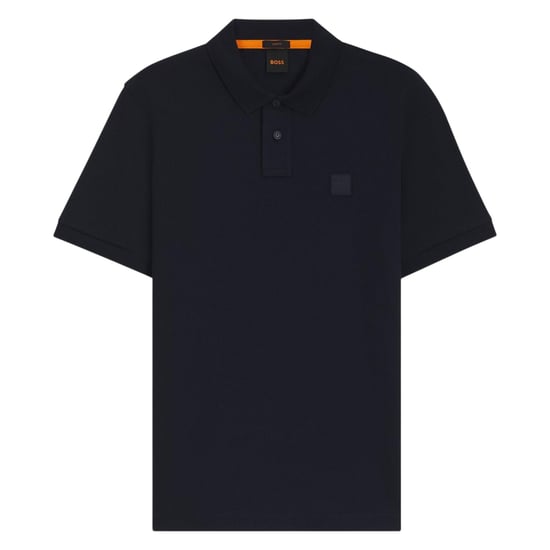 Boss Mens Passenger Box Logo Polo Shirt (Navy) - Image 1