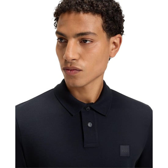 Boss Mens Passenger Box Logo Polo Shirt (Navy) - Image 3