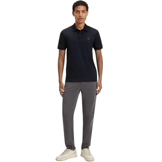 Boss Mens Passenger Box Logo Polo Shirt (Navy) - Image 4