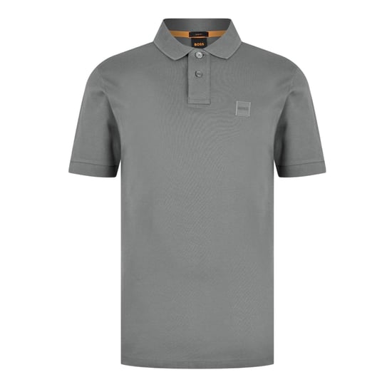 Boss Heren Passagiers Box Logo Polo Shirt (Houtskool) - Image 1
