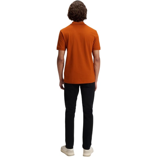 Boss Mannen Passagier Box Logo Polo Shirt (Oranje) - Image 2