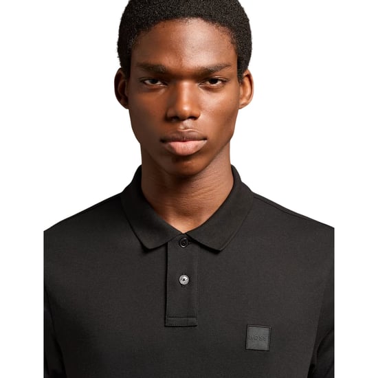 Boss Mens Passenger Box Logo Polo Shirt (Black) - Image 3
