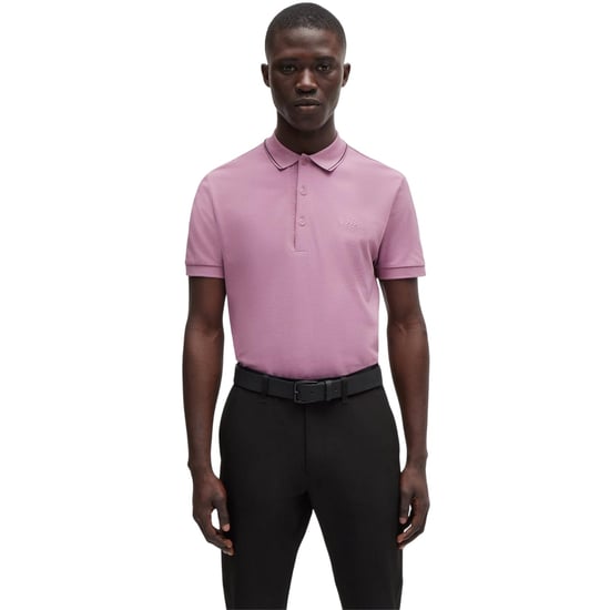 Boss Heren Paule 4 Poloshirt (Lichtpaars) - Image 3