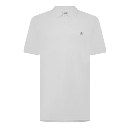 Original Penguin Polotröja med broderad logotyp för herrar (Vit) - Image 1