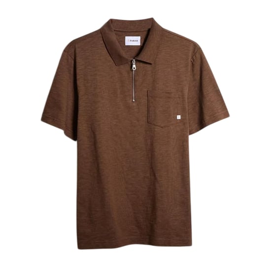 Farah Heren Chancery Regular poloshirt (Goudbruin) - Image 2