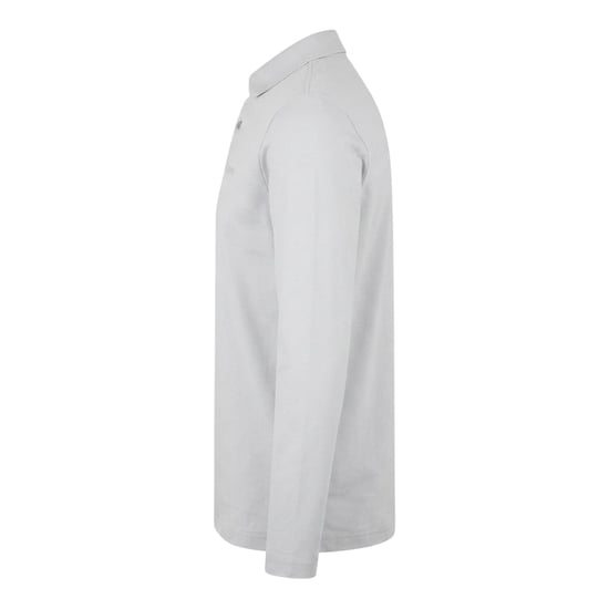 Boss Heren Pirol Logo Lange Mouwen Poloshirt (Lichtgrijs) - Image 3