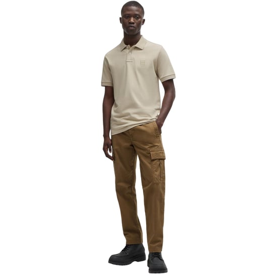 Boss Heren Passenger Box Logo Polo Shirt (Lichtbeige) - Image 4