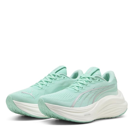 Women's Puma Magmax Nitro Wns Road Running Shoes in Mint Melt - Image 1