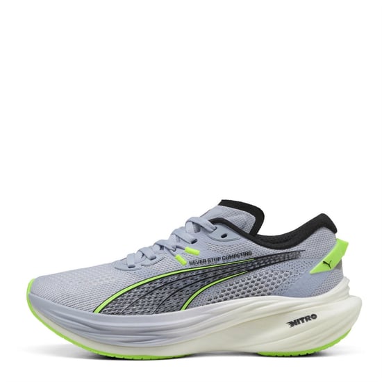 Women's Puma Deviate Nitro 3 Hyrox Wns Road Running Shoes in Cool Green - Image 2