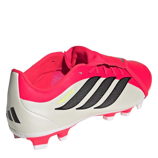 Men's adidas Predator Fold Over Tongue Club Firm Ground Football Boots in Red/Blk/White - Image 4