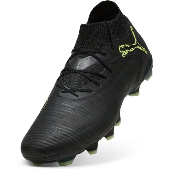 Men's Puma 8 Pro Firm Ground Football Boots in Puma Black - Image 6
