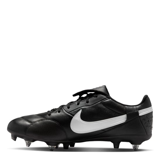 Men's Nike Premier 3 Anti Clog Soft Ground Football Boots in Black/White - Image 2