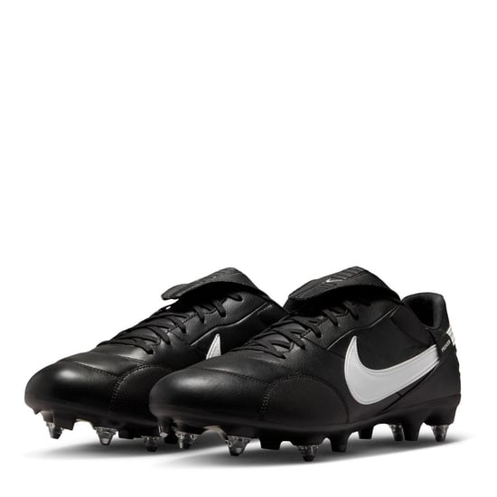 Men's Nike Premier 3 Anti Clog Soft Ground Football Boots in Black/White - Image 4