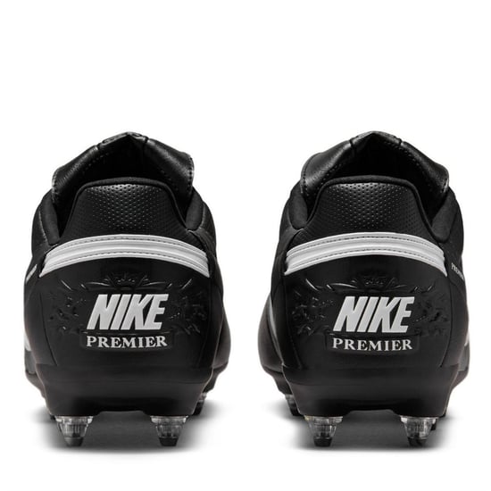 Men's Nike Premier 3 Anti Clog Soft Ground Football Boots in Black/White - Image 5