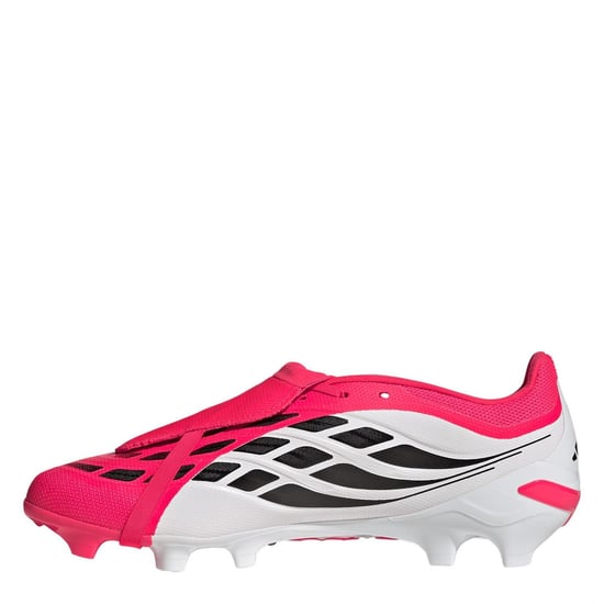 Men's adidas Predator .3 FG Lace-Up Sneakers in Red/Blk/White - Image 2