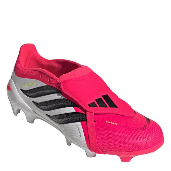 Men's adidas Predator .3 FG Lace-Up Sneakers in Red/Blk/White - Image 3