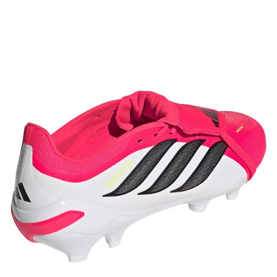 Men's adidas Predator .3 FG Lace-Up Sneakers in Red/Blk/White - Image 4