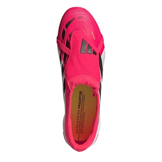 Men's adidas Predator .3 FG Lace-Up Sneakers in Red/Blk/White - Image 5
