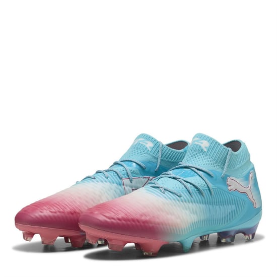 Men's Puma 8 Ultimate Adults Firm Ground Football Boots in Blue/White - Image 1