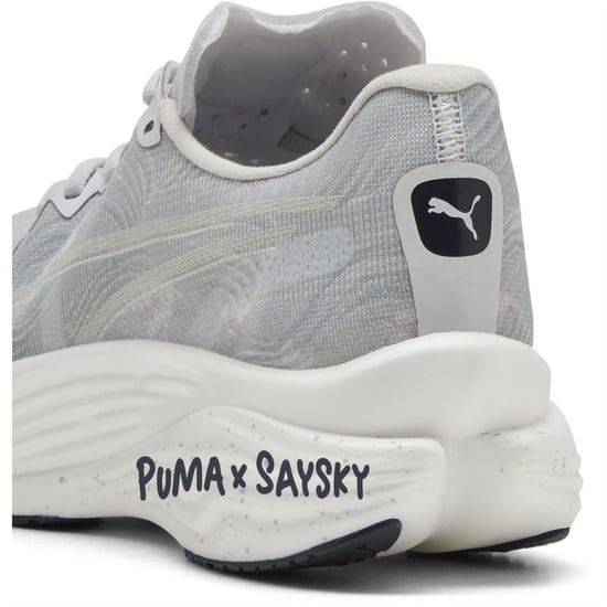 Women's Puma Deviate Nitro Elite 3 Saysky Wns Road Running Shoes in Cool Light Grey - Image 5