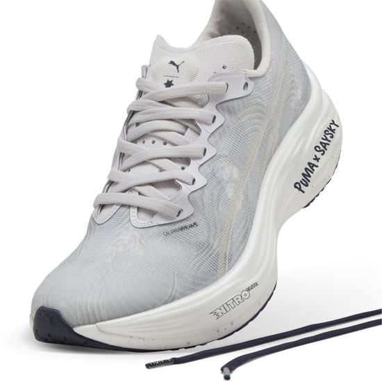 Women's Puma Deviate Nitro Elite 3 Saysky Wns Road Running Shoes in Cool Light Grey - Image 6
