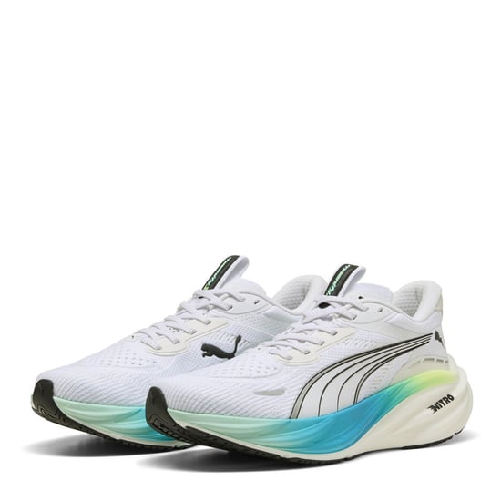 Women's Puma Magnify Nitro 3 Running Shoes in White-Mintme - Image 1