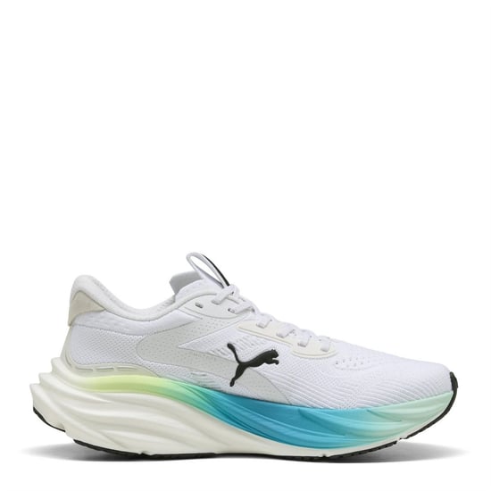 Women's Puma Magnify Nitro 3 Running Shoes in White-Mintme - Image 4