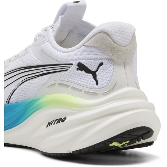 Women's Puma Magnify Nitro 3 Running Shoes in White-Mintme - Image 5