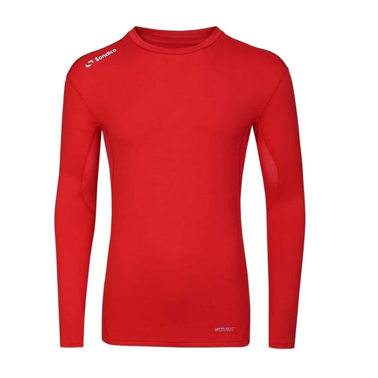 Sondico Heren Core Base Layer Top met lange mouwen (Rood) - Image 1