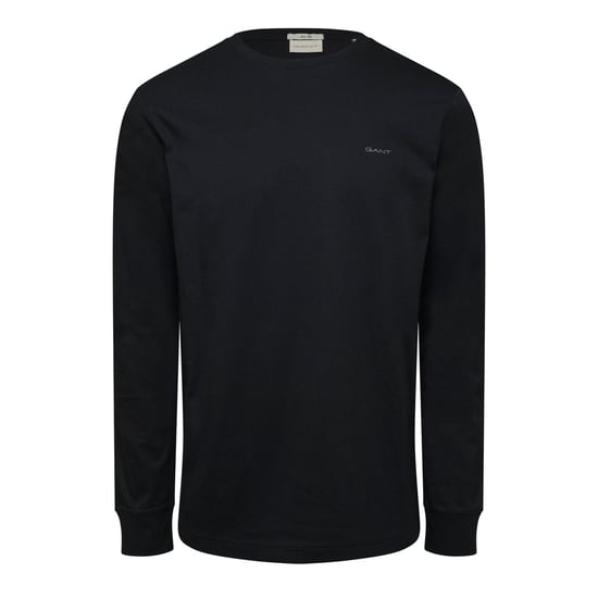 Men's Gant Slm Merc Jsy LS in BLACK - Image 1